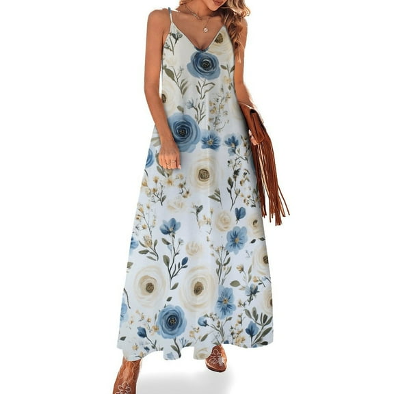 Floral Colorful Flower Fine Art Sleeveless Dress Summer Dress Woman 2025