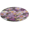 thumbnail image 1 of Floral Colorful Flower Floral Medallion Round Rug - Small Round Area Rug, Soft Non-Slip Machine Washable Bedroom Mat Indoor Accent Entry Carpet for Office Desk Dorm Hallway, 1 of 6