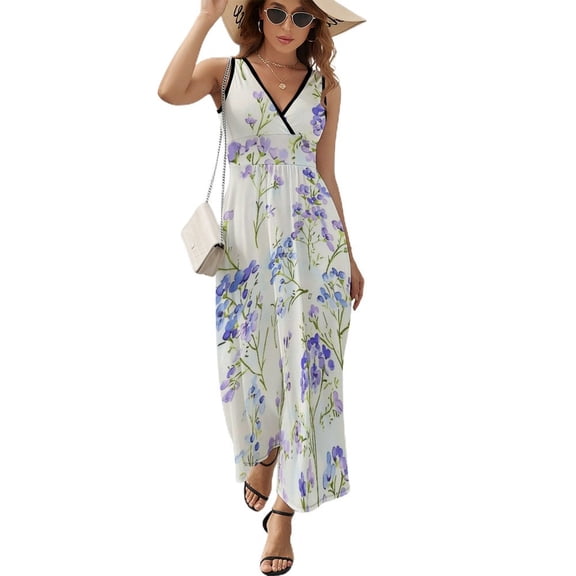 Floral Colorful Flower Pattern Design Sleeveless Dress Summer Clothes for Women Women's Clothing 2025