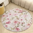 thumbnail image 1 of Floral Colorful Flower Round Rugs -Washable Non-Slip Small Round Area Rug Throw Soft Circle Rugs for Bedroom, Modern Print Indoor Carpet for Entryway Sofa Living Room, 1 of 6