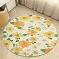 thumbnail image 1 of Floral Colorful Flower Round Rugs -Washable Non-Slip Small Round Area Rug Throw Soft Circle Rugs for Bedroom, Modern Print Indoor Carpet for Entryway Sofa Living Room, 1 of 6