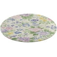thumbnail image 1 of Floral Colorful Flower Round Rugs -Washable Non-Slip Small Round Area Rug Throw Soft Circle Rugs for Bedroom, Modern Print Indoor Carpet for Entryway Sofa Living Room, 1 of 6