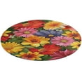 thumbnail image 1 of Floral Colorful Flower Round Rugs -Washable Non-Slip Small Round Area Rug Throw Soft Circle Rugs for Bedroom, Modern Print Indoor Carpet for Entryway Sofa Living Room, 1 of 6