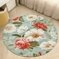 thumbnail image 1 of Floral Colorful Flower Round Rugs -Washable Non-Slip Small Round Area Rug Throw Soft Circle Rugs for Bedroom, Modern Print Indoor Carpet for Entryway Sofa Living Room, 1 of 6