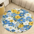 thumbnail image 1 of Floral Colorful Flower Round Rugs -Washable Non-Slip Small Round Area Rug Throw Soft Circle Rugs for Bedroom, Modern Print Indoor Carpet for Entryway Sofa Living Room, 1 of 6