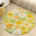 thumbnail image 1 of Floral Colorful Flower Round Rugs -Washable Non-Slip Small Round Area Rug Throw Soft Circle Rugs for Bedroom, Modern Print Indoor Carpet for Entryway Sofa Living Room, 1 of 6