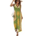 thumbnail image 1 of Floral Colorful Flower Sleeveless Dress Female Clothing Dress Women Summer 2025 Dress, 1 of 7