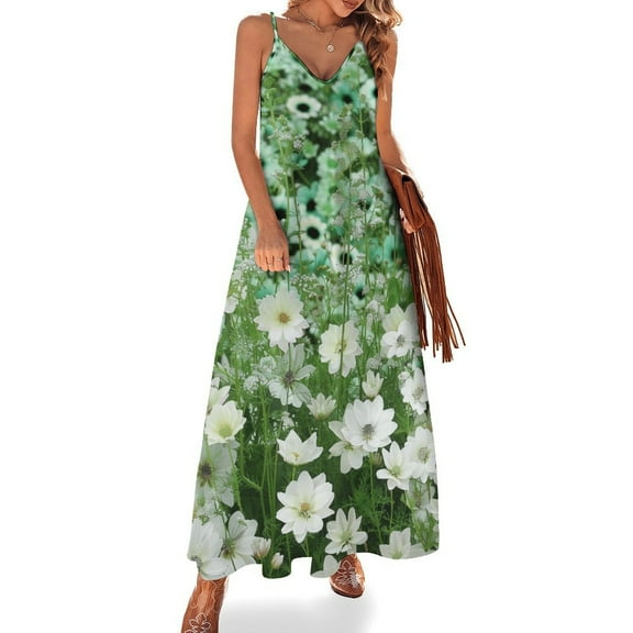 Floral Colorful Flower Sleeveless Dress Women's Luxury Party Dress Birthday Dresses for Women