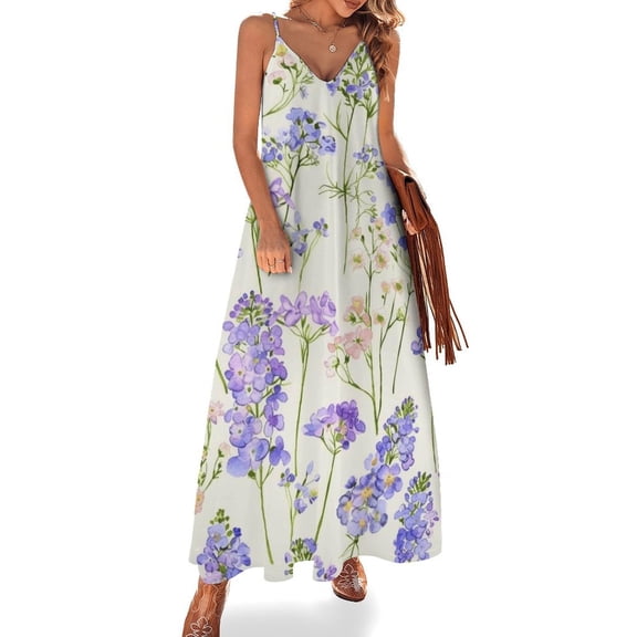 Floral Colorful Flower Sleeveless Dress for Women Clothing Female Women's Summer Skirt