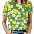 thumbnail image 1 of Floral Colorful Flower T Shirts Basic T-Shirt Short Sleeve Ladies Tee Shirt Summer Graphic Clothing, 1 of 6