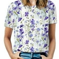 thumbnail image 1 of Floral Colorful Flower T Shirts Basic T-Shirt Short Sleeve Ladies Tee Shirt Summer Graphic Clothing, 1 of 6