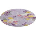thumbnail image 1 of Floral Colorful Flower Washable Round Rug -Circle Area Rugs for Nursery Bedroom, Vintage Non Slip Non Shedding Low Pile Carpet for Living Room Coffee Table Entryway, 1 of 6