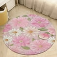 thumbnail image 1 of Floral Colorful Flower Washable Round Rug -Circle Area Rugs for Nursery Bedroom, Vintage Non Slip Non Shedding Low Pile Carpet for Living Room Coffee Table Entryway, 1 of 6