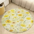 thumbnail image 1 of Floral Colorful Flower Washable Round Rug -Circle Area Rugs for Nursery Bedroom, Vintage Non Slip Non Shedding Low Pile Carpet for Living Room Coffee Table Entryway, 1 of 6
