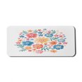 thumbnail image 1 of Floral Computer Mouse Pad, Colorful Round Flowers Arrangement on Plain Background, Rectangle Non-Slip Rubber Mousepad X-Large, 35" x 15" Gaming Size, Pale Orange Blush, by Ambesonne, 1 of 2