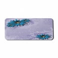 thumbnail image 1 of Floral Computer Mouse Pad, Graphic Ornamental Flowers on Lilac Background Modern Illustration, Rectangle Non-Slip Rubber Mousepad X-Large, 35" x 15" Gaming Size, Dark Blue Burgundy, by Ambesonne, 1 of 2