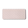 thumbnail image 1 of Floral Computer Mouse Pad, Peachy Feminine Theme Retro Flower Naive Natural Look Repeat Pattern, Rectangle Non-Slip Rubber Mousepad X-Large, 35" x 15", Peach Pale Mauve Salmon, by Ambesonne, 1 of 2