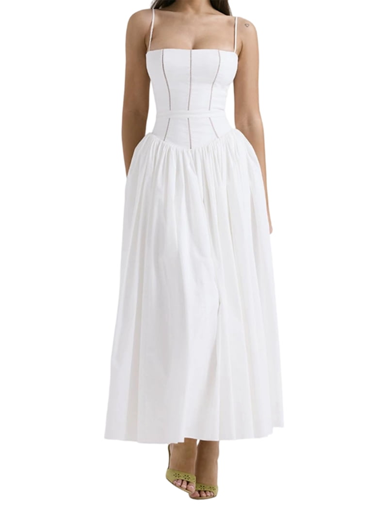 Women's Wedding Guest A-Line Maxi Dress