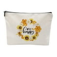 thumbnail image 1 of Floral Cosmetic Bag - Wild Flowers Makeup Bag Ideal for Teen Girls Women and Lovers - for Birthdays or Inspirational Moments, 1 of 8