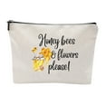 thumbnail image 1 of Floral Cosmetic Bag - Wild Flowers Makeup Bag - Ideal for Teen Girls and Women - Inspirational Birthday Present for Loved Ones, 1 of 8