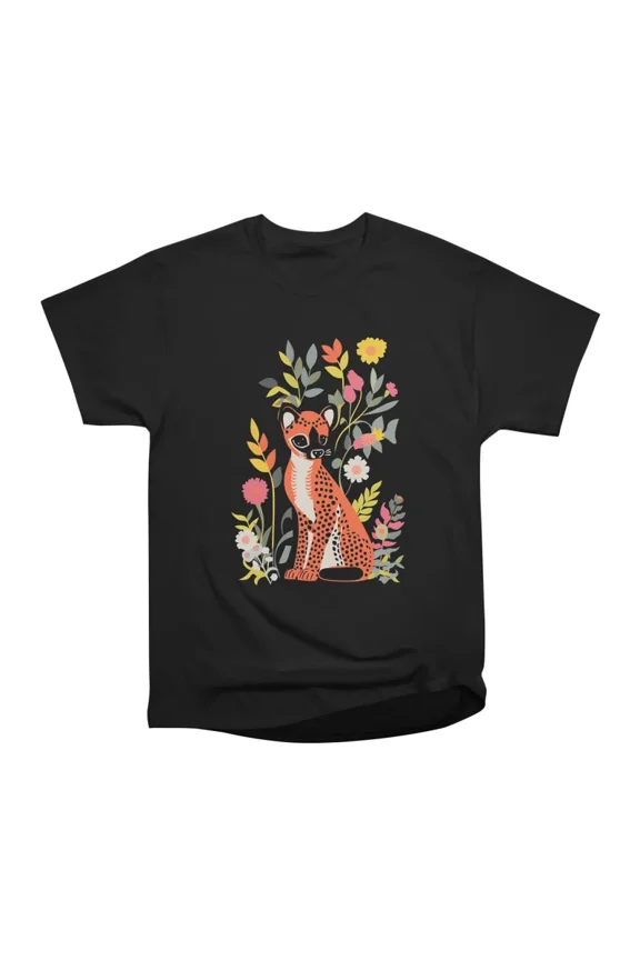 Floral Cougar Cub T-Shirt Tee Gift For Him Merch For Her Apparel For Friend