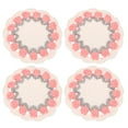 thumbnail image 1 of Floral Crochet Coasters, Flower Knitted Cup Mats Crochet Plant Pot Coaster for Wedding Birthday Decor Grey, 1 of 7