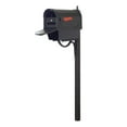 thumbnail image 1 of Floral Curbside Mailbox with Newspaper Tube, Locking Insert and Richland Mailbox Post, 1 of 7
