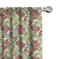 thumbnail image 1 of Floral Curtains 2 Panels Set, Pastoral Idyllic Greenery with Lily Bouquet Flowering Field Meadow Watercolor Effect, Window Drapes for Living Room Bedroom, 56"W X 95"L, Multicolor, by Ambesonne, 1 of 5