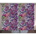 thumbnail image 1 of Ambesonne Floral Curtains 2 Panel Set, Tropical Jungle Bouquet, 108" x 90", Multicolor, 1 of 3