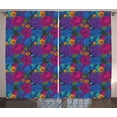 thumbnail image 1 of Ambesonne Floral Curtains 2 Panel Set, Vintage Bouquet Art, 108" x 63", Multicolor, 1 of 3