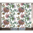 thumbnail image 1 of Ambesonne Flower Curtains 2 Panel Set, Vintage Floral Ornaments, 108" x 63", Multicolor, 1 of 3