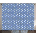 thumbnail image 1 of Ambesonne Floral Curtains 2 Panel Set, Small Spring Daisies, 108" x 63", Pale Yellow Violet Blue, 1 of 3