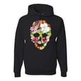 thumbnail image 1 of Floral Cute Insects Butterfly Nature Skull Fashion Graphic Hoodie Sweatshirt, Black, Small, 1 of 1
