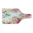 thumbnail image 1 of Floral Cutting Board, Exotic Peony Flowers and Leaves with Dots, Decorative Tempered Glass Cutting and Serving Board, in 3 Sizes, by Ambesonne, 1 of 2
