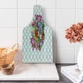 thumbnail image 1 of Floral Cutting Board, Vintage Colorful Doodle Flowers Bouquet on Victorian Style Damask Image, Decorative Tempered Glass Cutting and Serving Board, in 3 Sizes, by Ambesonne, 1 of 2