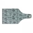 thumbnail image 1 of Floral Cutting Board, Vintage Style Grey Tone Poppy Flowers with Flyaway Hand-drawn Petals, Decorative Tempered Glass Cutting and Serving Board, in 3 Sizes, by Ambesonne, 1 of 2