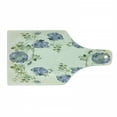 thumbnail image 1 of Floral Cutting Board, Vintage Style Roses Leaves Flower Framework Illustration Romantic Retro Design, Tempered Glass Cutting and Serving Board, Wine Bottle Shape, Blue Green Cream, by Ambesonne, 1 of 5