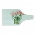 thumbnail image 1 of Floral Cutting Board, Watercolor Paint Rose Flower in Vase Drawing Print, Decorative Tempered Glass Cutting and Serving Board, in 3 Sizes, by Ambesonne, 1 of 2