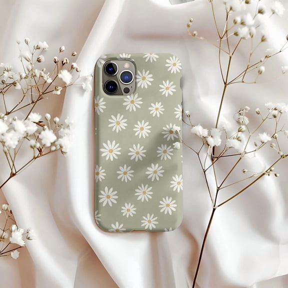 Floral Daisies Spring Case for iPhone 11 12 13 14 15 16 17 Pro Max Plus