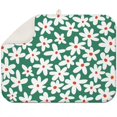 thumbnail image 1 of Floral Daisy Dish Drying Mat Microfiber Foldable Absorbent Rack Pad for Kitchen Counter Spring Summer 18x24 Inch, 1 of 5