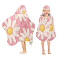 thumbnail image 1 of Floral Daisy Kids Hooded Beach Towel Baby Bath Poncho Towels with Hood Absorbent 50"x23.5" for Pool Swimming, 1 of 7
