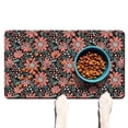 thumbnail image 1 of Floral Daisy Pattern Dog Bowl Mat - Waterproof Absorbent Pet Placemat - Non-Slip Retro Design - Multi-Layer Protection - Large Size for Messy Drinkers, 1 of 5