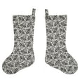 thumbnail image 1 of Floral Damask Christmas Stocking by Penny's Needful Things (White) (Single Stocking), 1 of 1