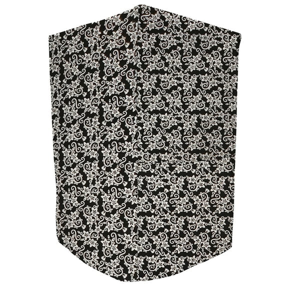 Floral Damask Coffee Maker Cover by Penny's Needful Things (Black)