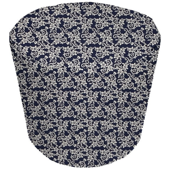 Floral Damask Cover Compatible with Instant Pot Pressure Cooker by Penny's Needful Things (Navy Blue, 3 Quart Instant Pot)