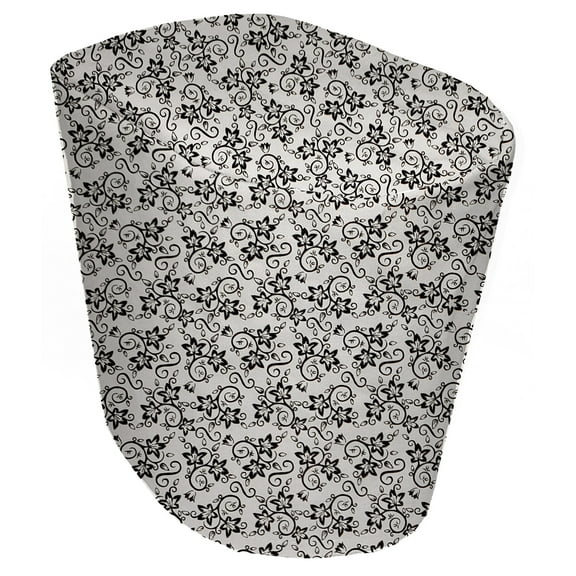 Floral Damask Cover Compatible with Keurig Coffee Maker by Penny's Needful Things (White) (Other Models (See Sizing Chart))