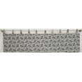 thumbnail image 1 of Floral Damask Tab Top Valances by Penny's Needful Things (Unlined) (15 Inch One Valance Panel) (White), 1 of 1