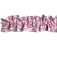 thumbnail image 1 of Floral Damask Taffeta Curtain Sleeve Topper Window Treatment, 1 of 11