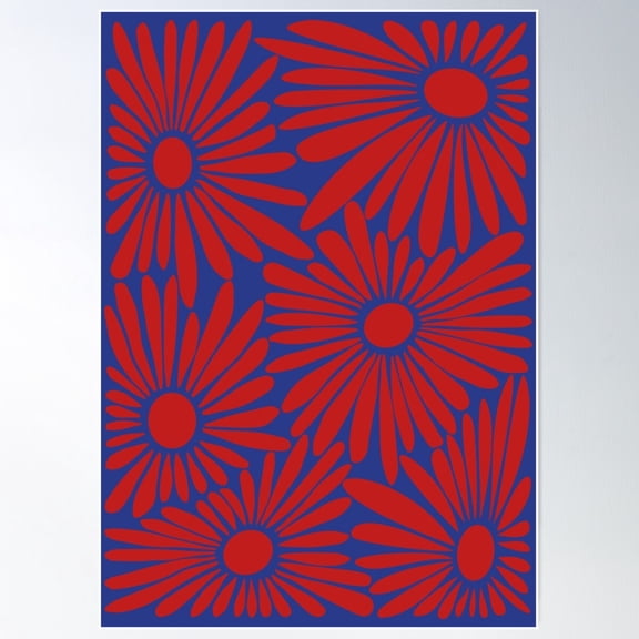 Floral Dance Poster Wall Art, Poster Only