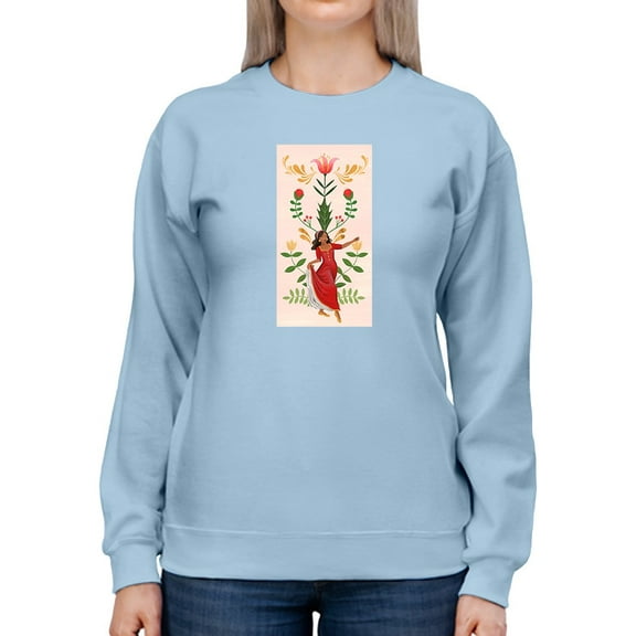 Floral Dance Sweatshirt Women -Grace Popp Designs, Female XX-Large